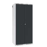 Garderobeskab POL, lige tag og antracit døre