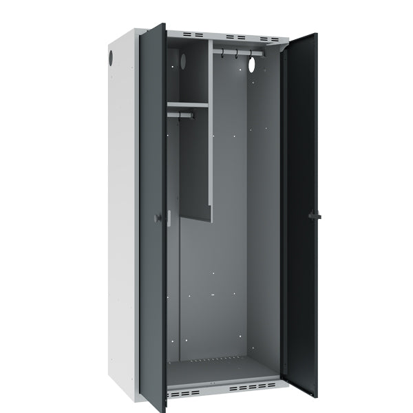 Garderobeskab POL, lige tag og antracit døre – image 3