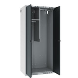 Garderobeskab POL, lige tag og antracit døre – image 3