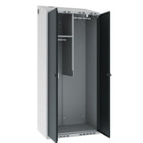 Garderobeskab POL, skråt tag og antracit døre – image 2