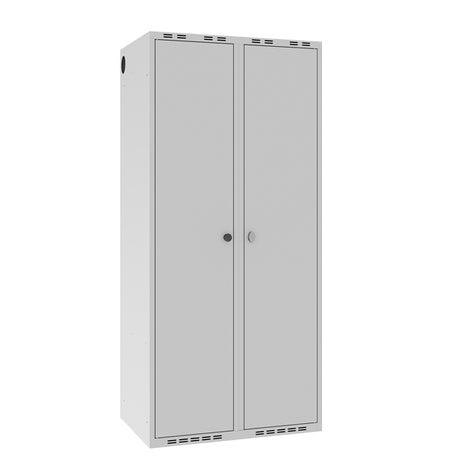 Garderobeskab POC, lige tag og grå døre – image 1