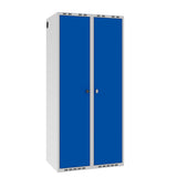 Garderobeskab POC, lige tag og blå døre