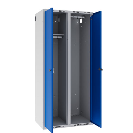 Garderobeskab POC, lige tag og blå døre – image 2