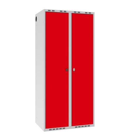 Garderobeskab POC, lige tag og rød døre – image 1