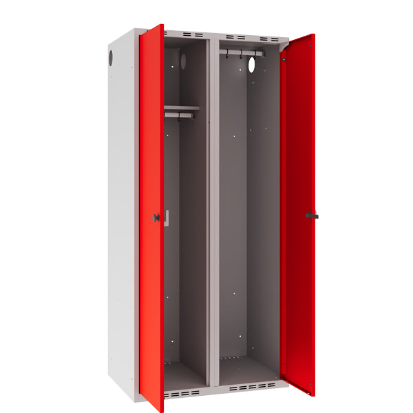 Garderobeskab POC, lige tag og rød døre – image 4