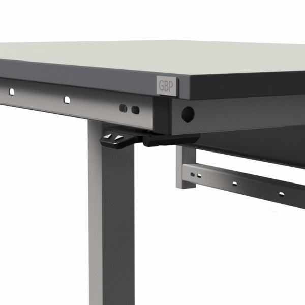 Ergomini arbejdsbord 1500x800mm m/HPL bordplade