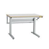 Ergonomi ESD arbejdsbord 1200x620mm m/vinyl bordplade – image 1