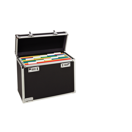 Mobile filing case A4 black/Chrom