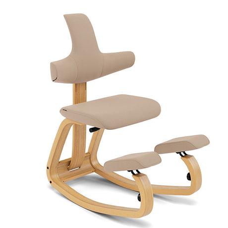 Varier Thatsit knæstol Beige/Lys brun ask – Aktivitetsstole (billede 1)