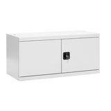 Sarpsborg Metall Opbevaringsskab i stål - SMK 470x800x435 mm Grå – Skabe (billede 1)