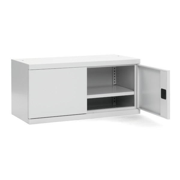 Sarpsborg Metall Opbevaringsskab i stål - SMK 470x800x435 mm Grå – Skabe (billede 2)