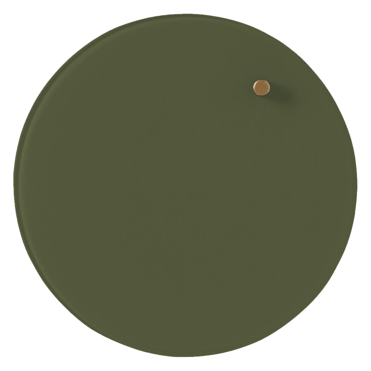 Naga A/S Cirkel 25 cm. Mørkegrøn Magnetisk glastavle