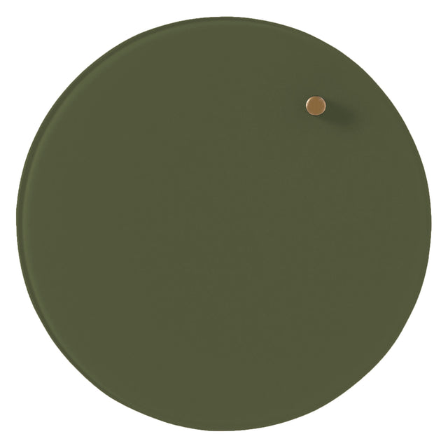 Naga A/S Cirkel 25 cm. Mørkegrøn Magnetisk glastavle
