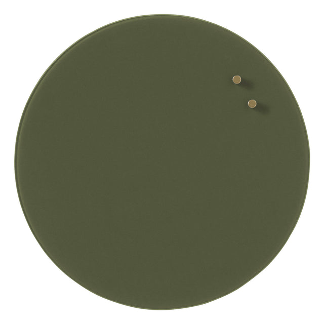 Naga A/S Cirkel 35 cm. Mørkegrøn Magnetisk glastavle
