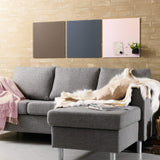 45 x 45 cm. Beige Magnetisk Glastavle