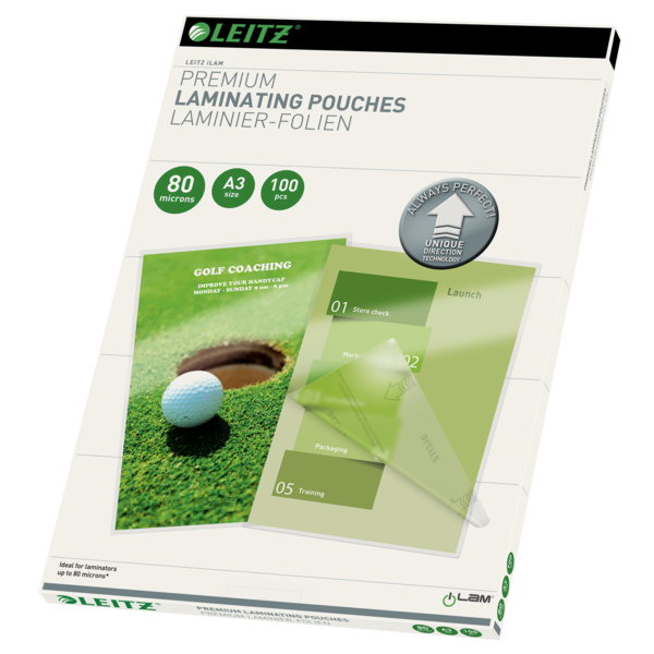 Lamineringslomme UDT glans 80my A3 (100)