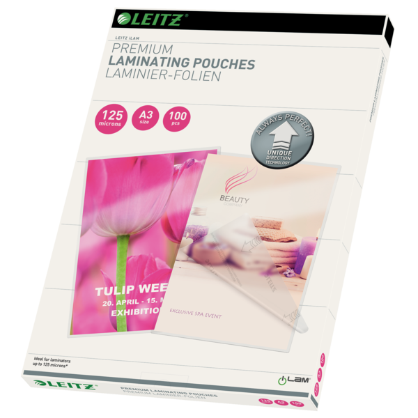 Lamineringslomme UDT glans 125my A3(100)