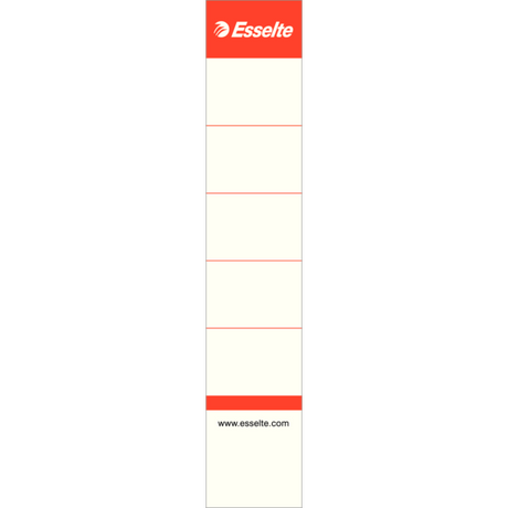 Rygetiketter til 50mm brevordner (100)