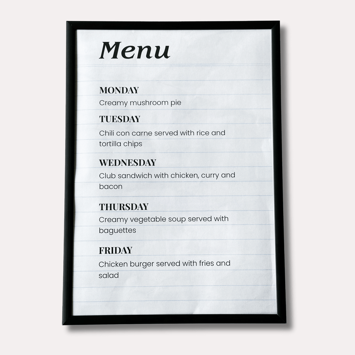 Ramme til tegninger, A4, sort – image 4