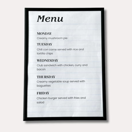 Ramme til tegninger, A4, sort – image 4