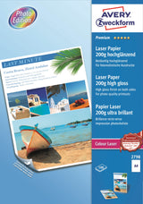 Fotopapir Premium Glossy 200g laser A4 (100)