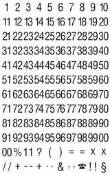 Avery manuel etiket tal 00-99 sort/hvid (2 x99) – image 3