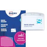 Navneskilteholder m/kort 60x90mm (20)