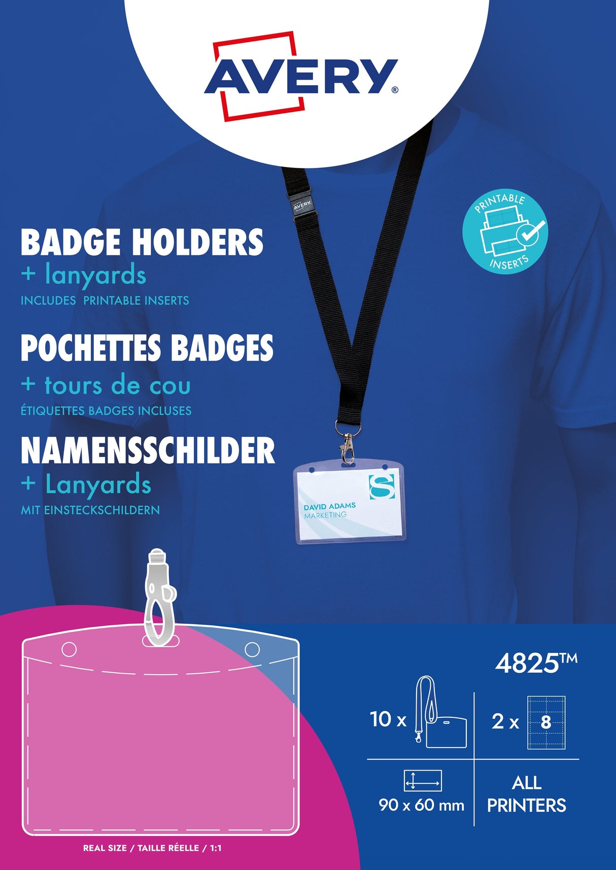 Navneskilteholder m/nøglesnor 60x90mm (10) – image 4