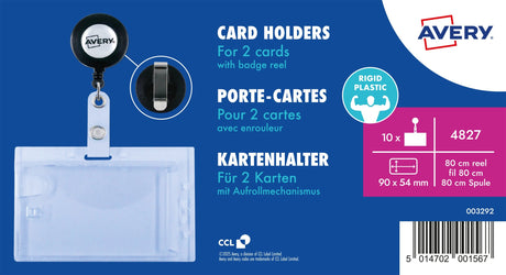 Kortholder t/2 ID-kort m/yoyo 54x90mm (10) – image 3