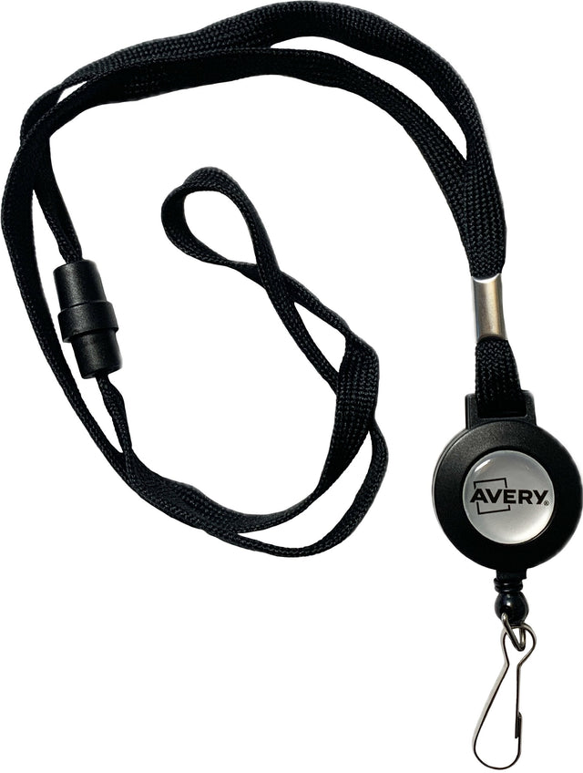 Nøglesnore m/yoyo-hjul sort (10) – image 1