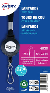 Nøglesnore m/yoyo-hjul sort (10) – image 3