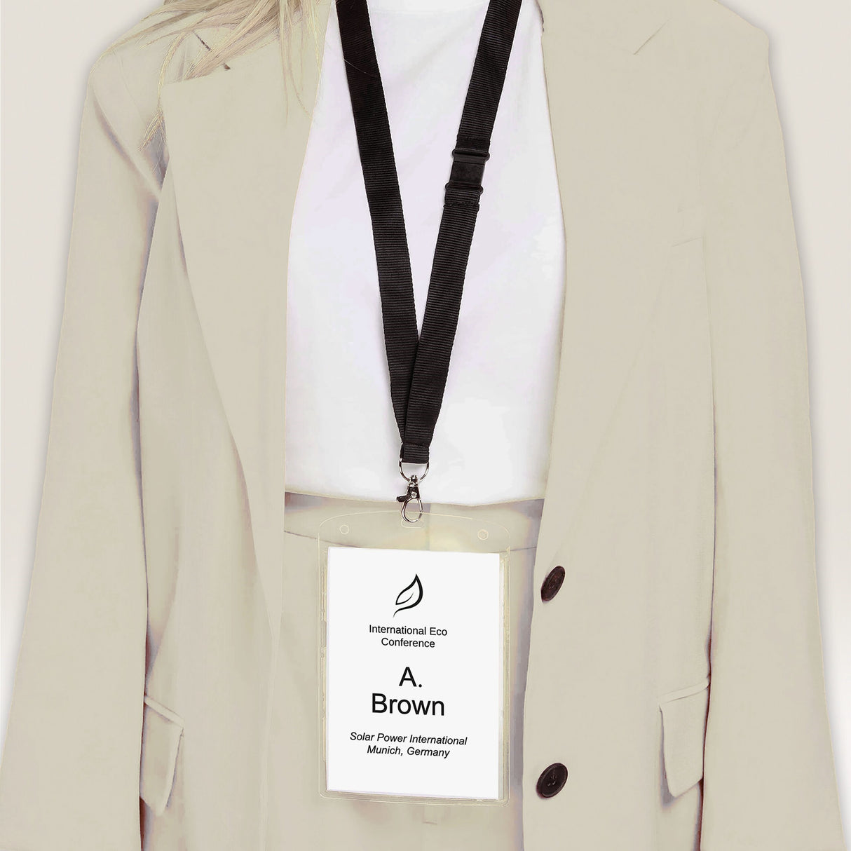 Navneskilteholder m/nøglesnor XL 105x148mm (10) – image 2