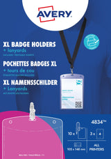 Navneskilteholder m/nøglesnor XL 105x148mm (10) – image 4