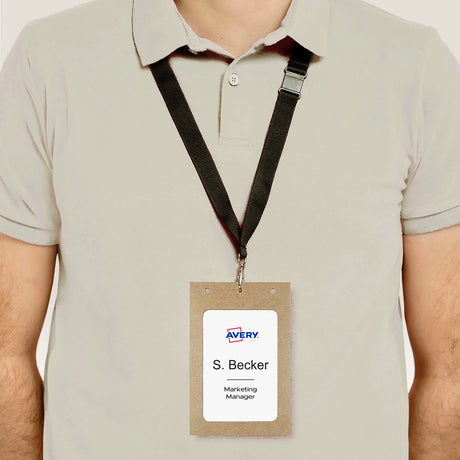 Navneskilteholder i karton XL 105x148mm (50) – image 2