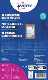 Navneskilteholder i karton XL 105x148mm (50) – image 4