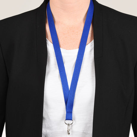 Nøglesnor m/karabinhage genbrugsplast blå (10) – image 2