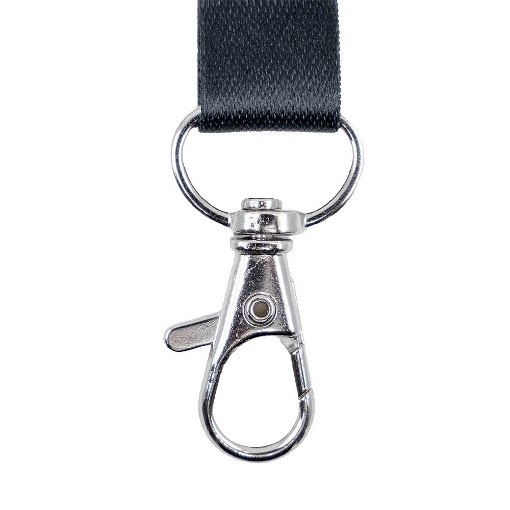 Nøglesnor m/karabinhage genbrugsplast sort (10) – image 4