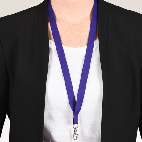 Nøglesnor m/karabinhage genbrugsplast lilla (10) – image 2