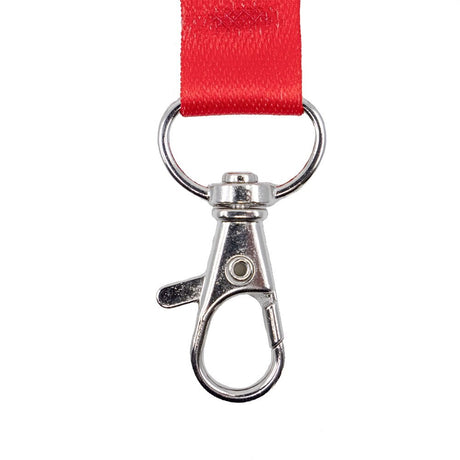 Nøglesnor m/karabinhage genbrugsplast rød (10) – image 4