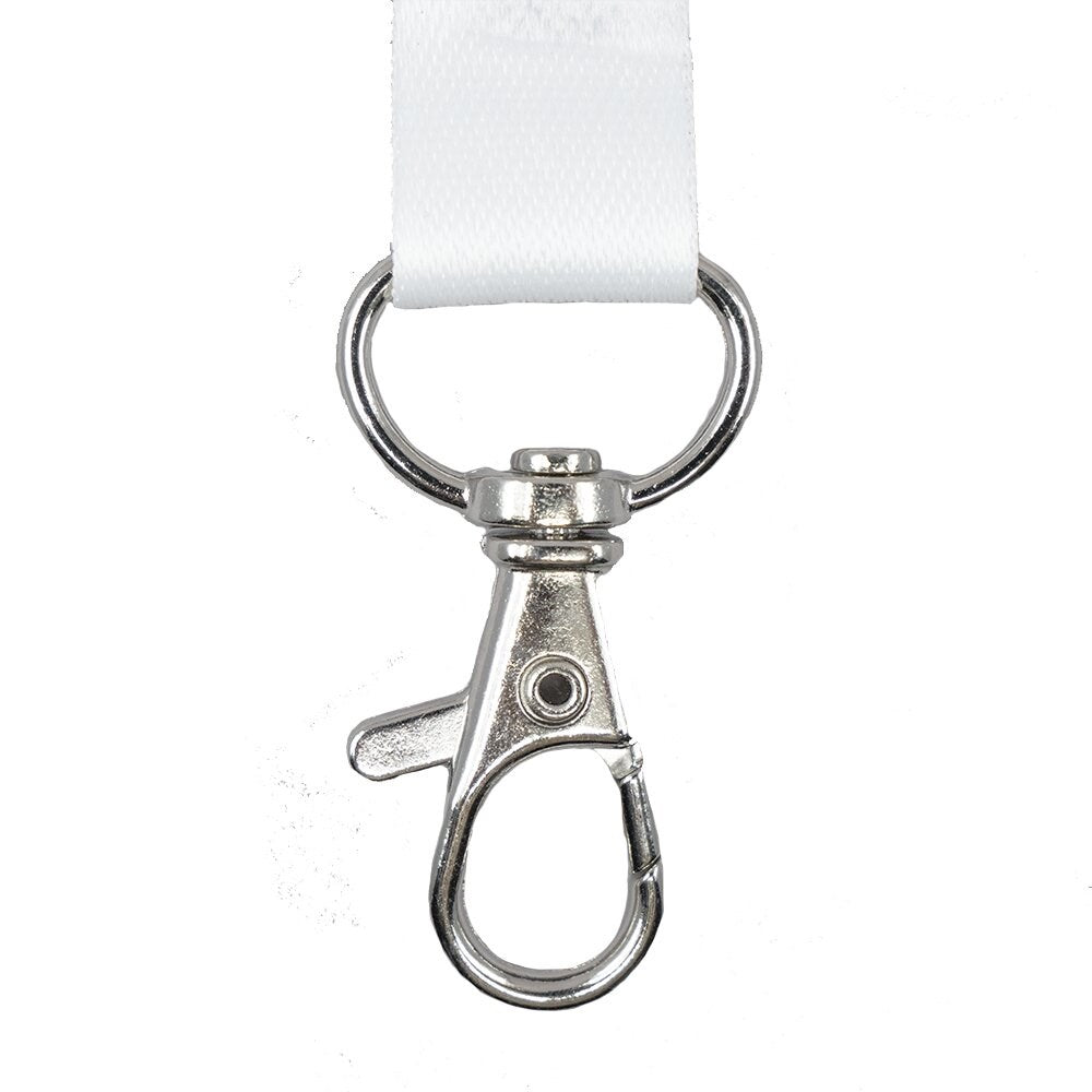 Nøglesnor m/karabinhage genbrugsplast hvid (10) – image 4