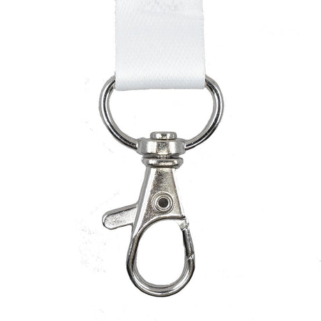 Nøglesnor m/karabinhage genbrugsplast hvid (10) – image 4