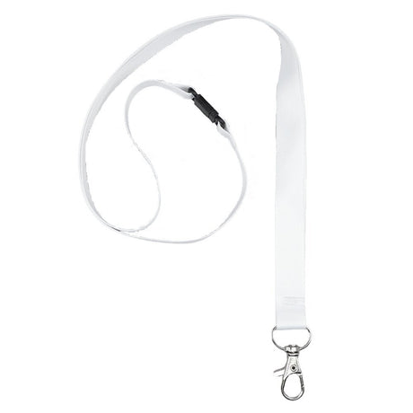 Nøglesnor m/karabinhage genbrugsplast hvid (10) – image 5