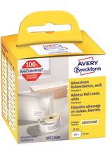 Avery adresseetiket på rulle 89x36mm (260) – image 1