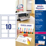 Avery Visitkort premium 270g 85x54 (100) (billede 2)