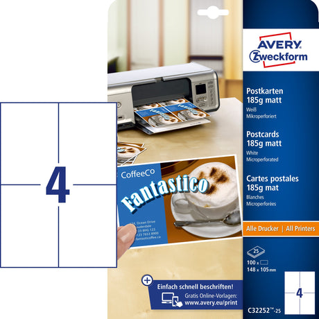 Indstik t/navneskilte printbare 105x148mm (100) – image 1