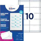 Indstik t/navneskilte printbare 54x90mm (200) – image 1