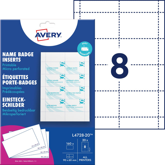 Indstik t/navneskilte printbare 60x90mm (160) – image 1