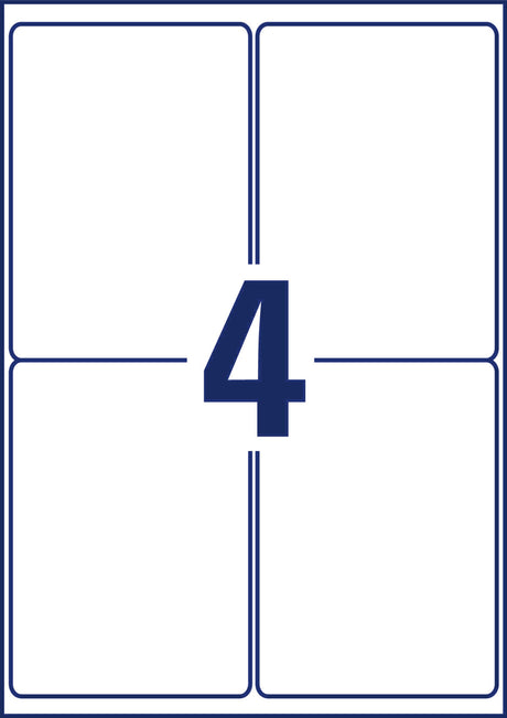 AVERY aftagelige etiket stærke 99,1x139mm (80) – image 3