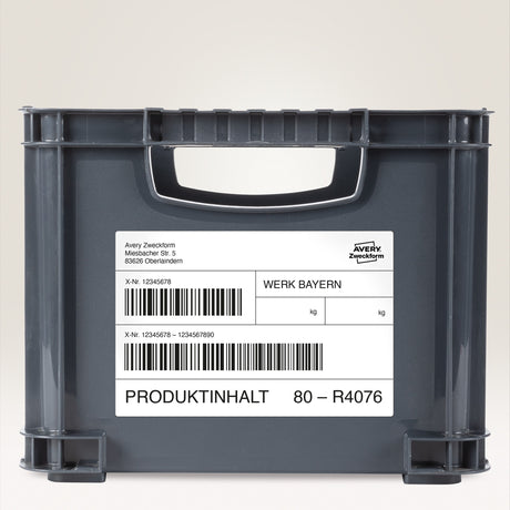 AVERY aftagelige etiket stærke 99,1x139mm (80) – image 5