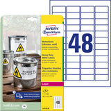 AVERY stærk Polyester etiket 5,7x21,2mm (960) – image 1